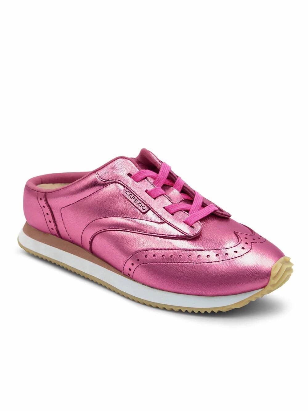 NEW CAPEZIO women's roxy slide tennis shoe in metallic hot pink